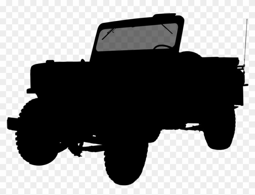 Jeep Silhouette - Off-road Vehicle Clipart