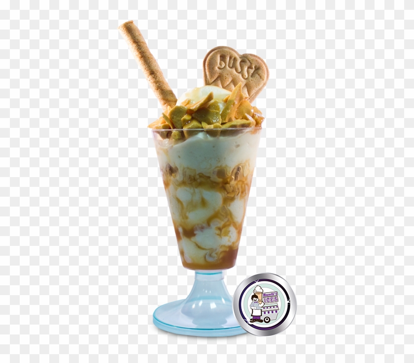 Honeycomb Crunch Sundae - Honeycomb Ice Cream Sundae Clipart #258783