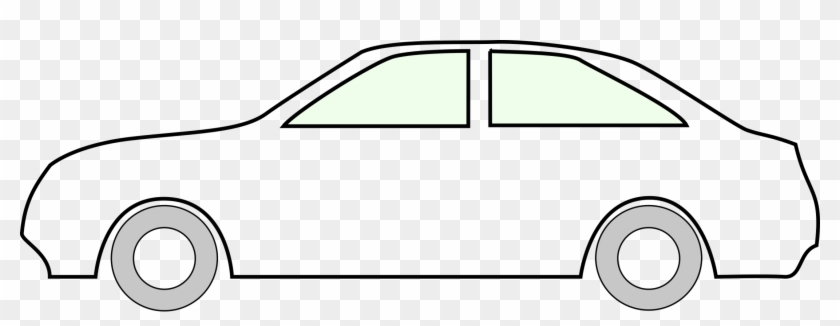 Silhouette Racing Car Drawing Auto Racing Document - Simple Car Drawing Outline Clipart