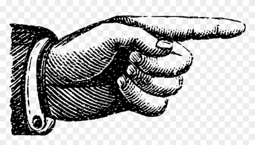11 Aug 2015 - Old Fashioned Pointing Hand Clipart #258972