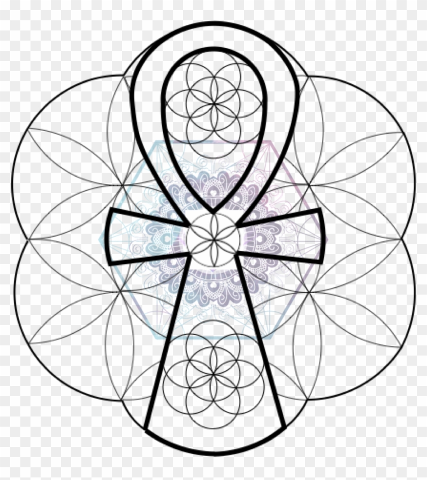 Draw Your Own Sacred Geometry Ankh - Circle Clipart