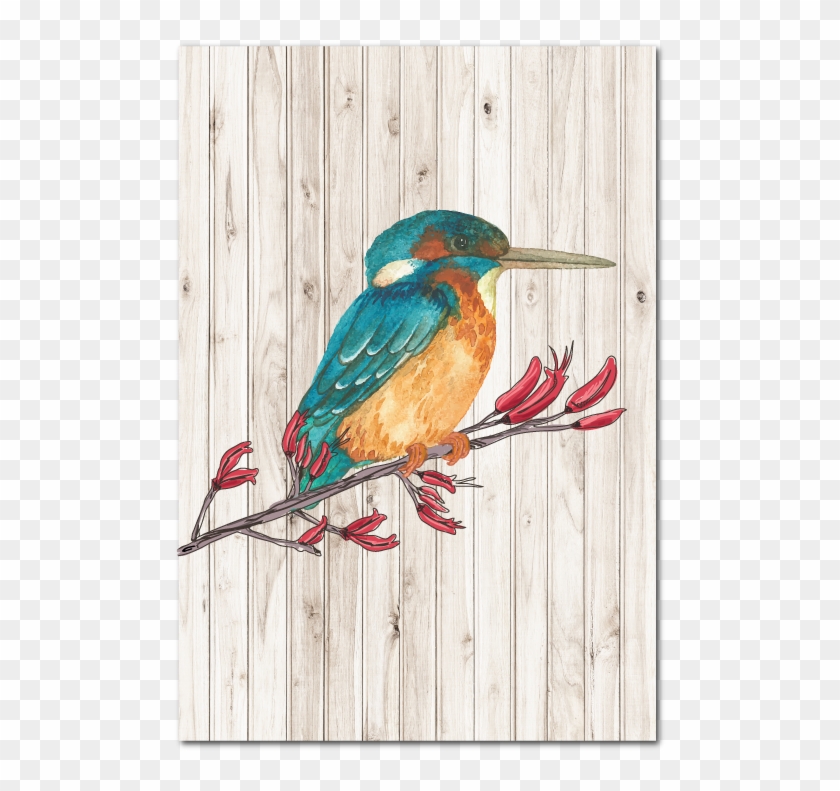 Plywood Art Rectangle - Hummingbird Clipart