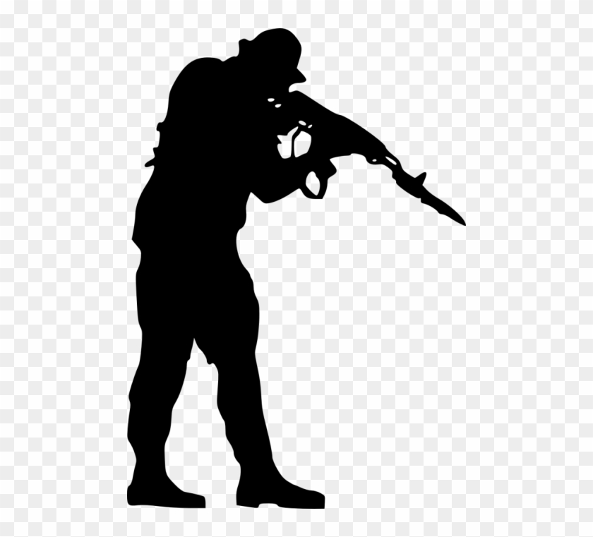 Free Png Soldier Silhouette Png - Soldier Silhouette Clipart #259276