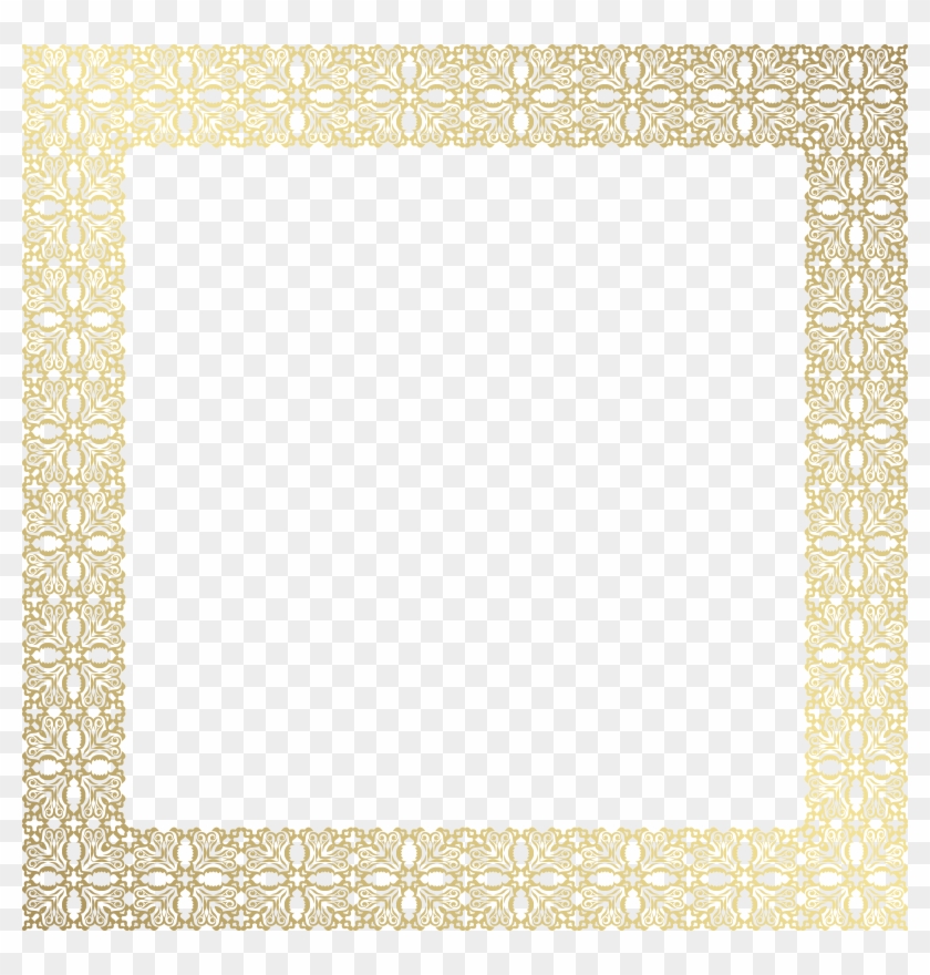 Border Decorative Frame Png Gold Clip Art Transparent Png #259281