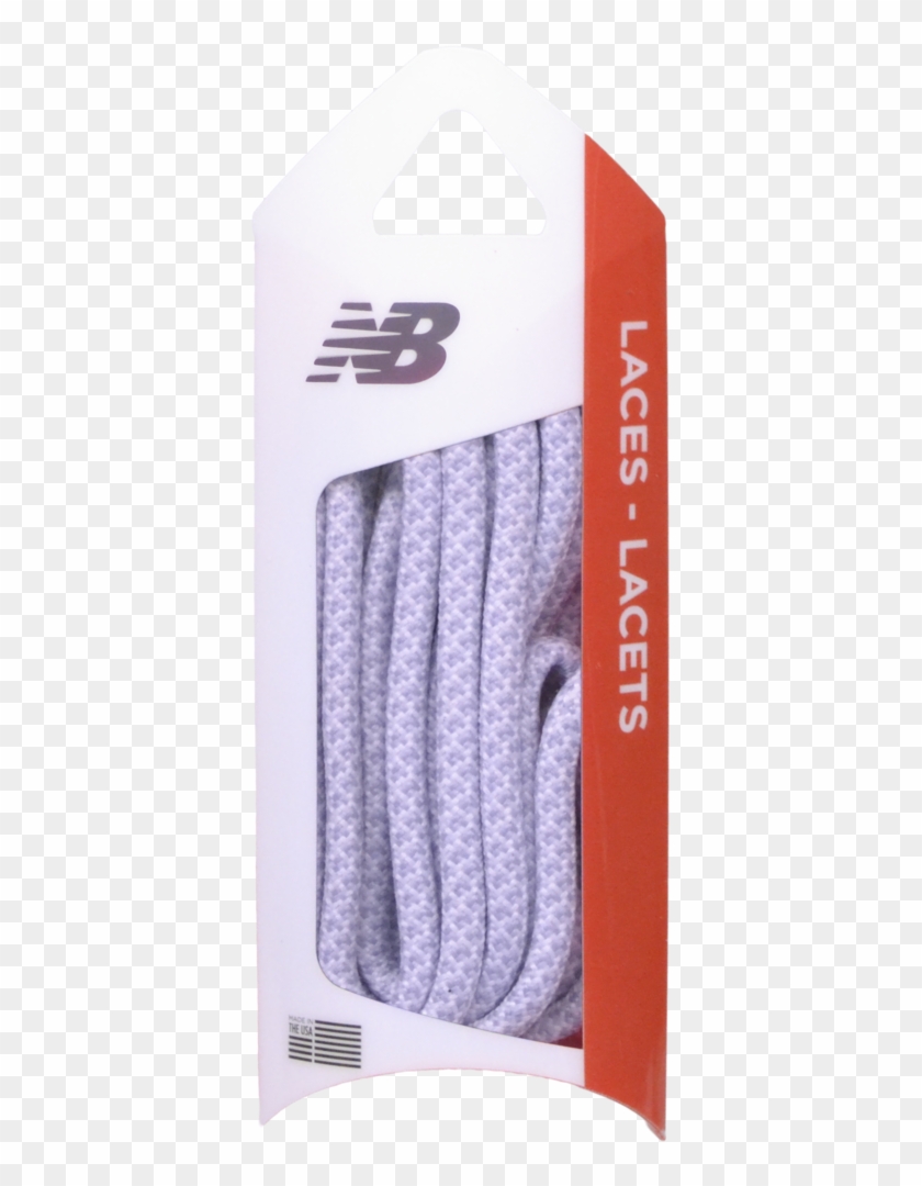 Nb Round Honeycomb Silver & White Shoelace - New Balance Clipart