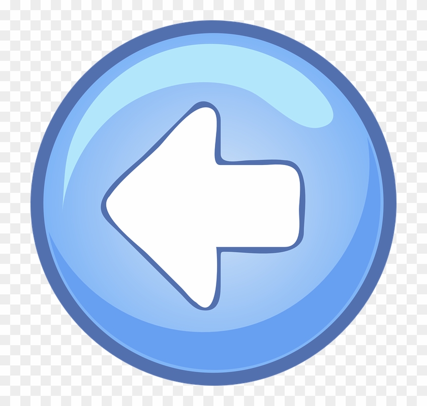 Left Blue Arrow Svg Clip Arts 600 X 600 Px - Png Download