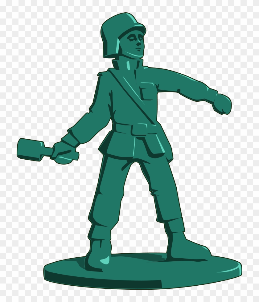 Soldier Silhouette Clipart, Vector Clip Art Online, - Toy Soldier Clipart - Png Download