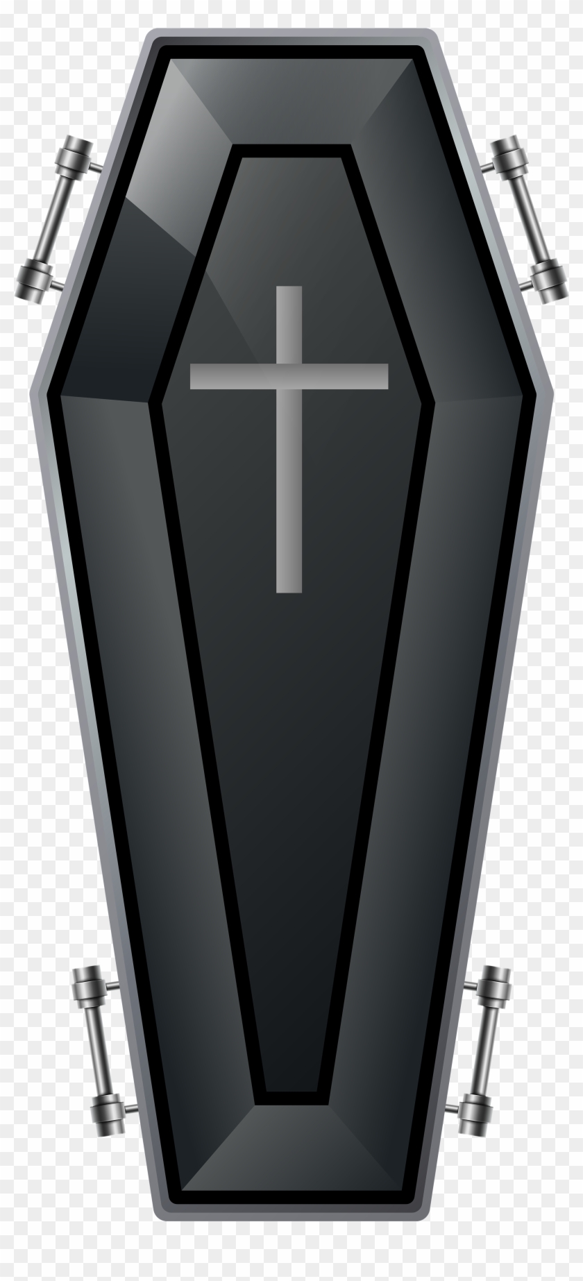 Black Coffin Transparent Png Image - Cross Clipart #259728