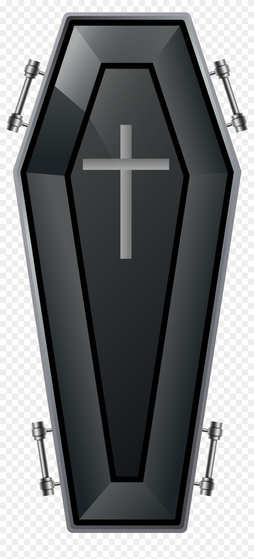 Black Coffin Transparent Png Image - Cross Clipart
