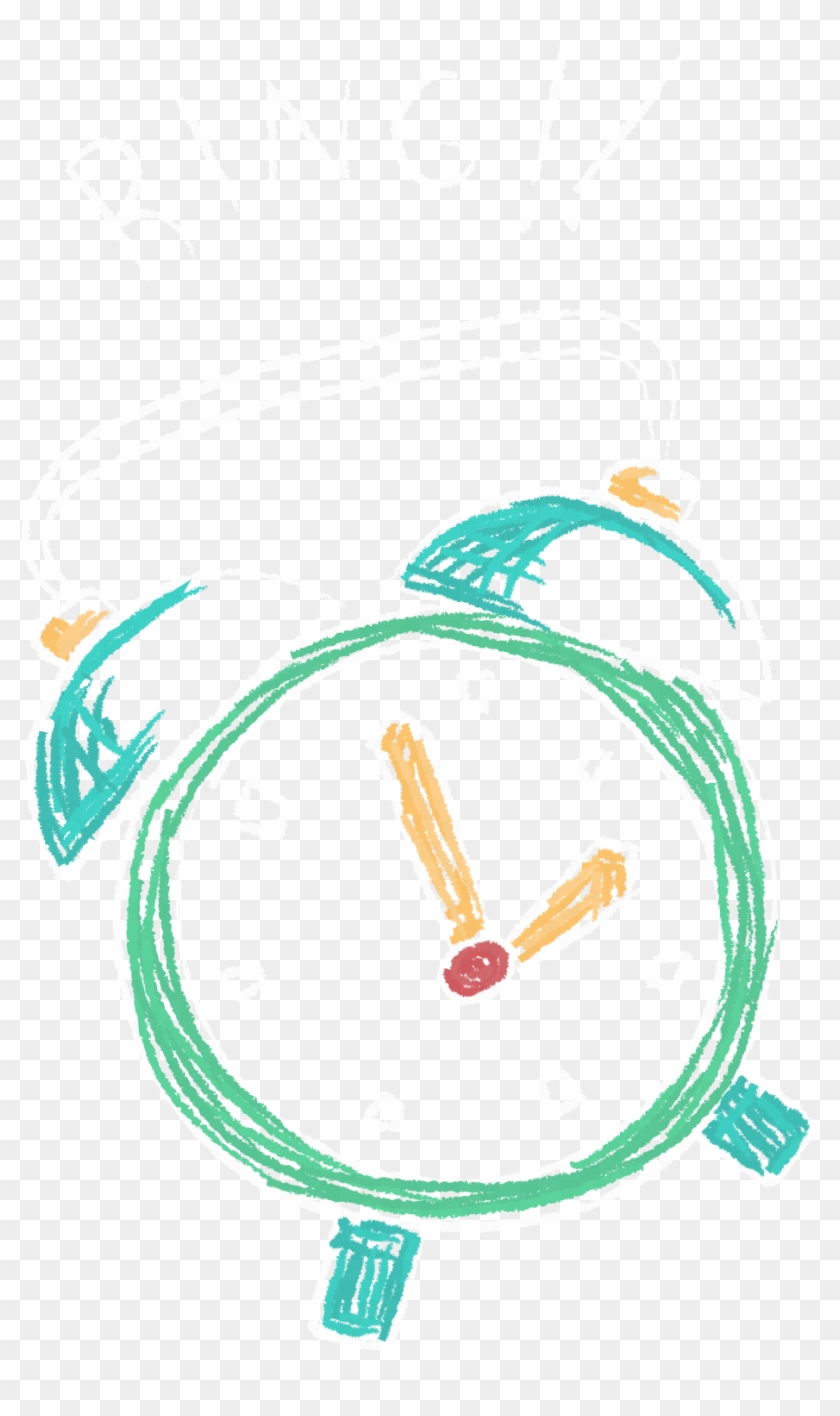 Clock Chalk Png , Png Download - Alarm Illustration Png Clipart