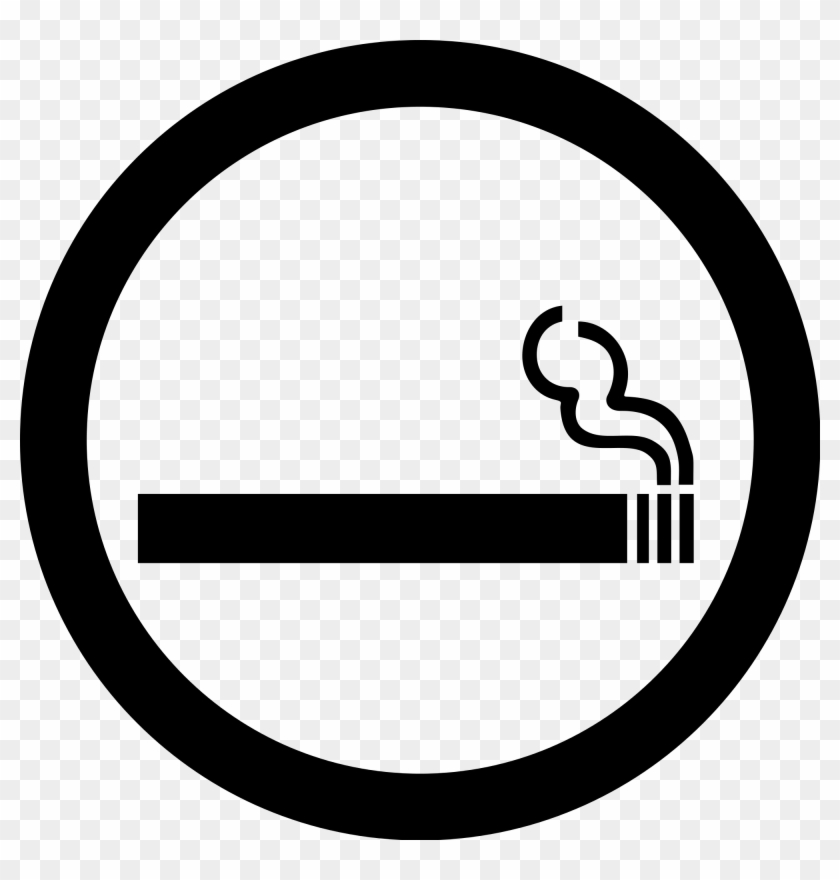 Open - Smoking Pictogram Clipart