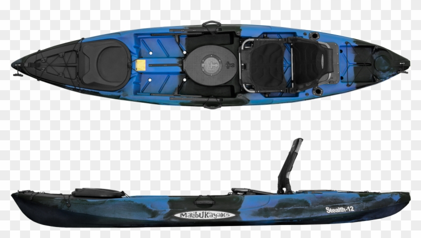 Stealth 12 Midnight Camo Sit On Top With X Seat Malibu - Malibu Kayaks Stealth 12 Clipart #2500005