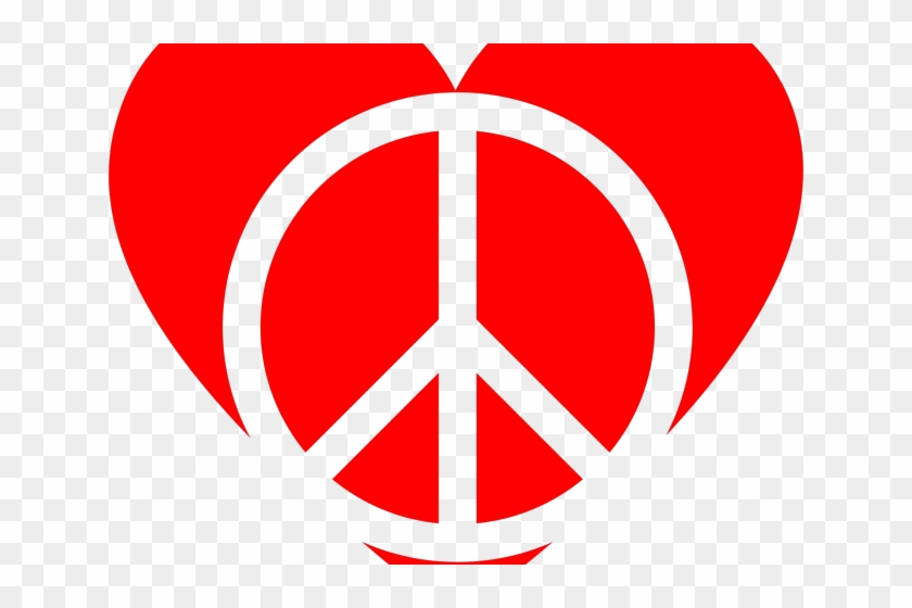 Hearthstone Clipart Logo - Heart With Peace And Love - Png Download #2500041