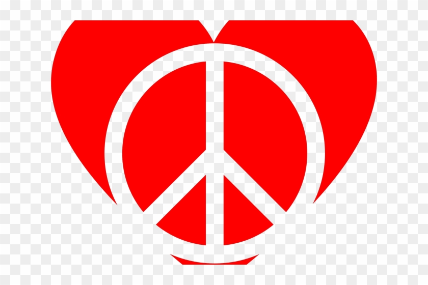 Hearthstone Clipart Logo - Heart With Peace And Love - Png Download