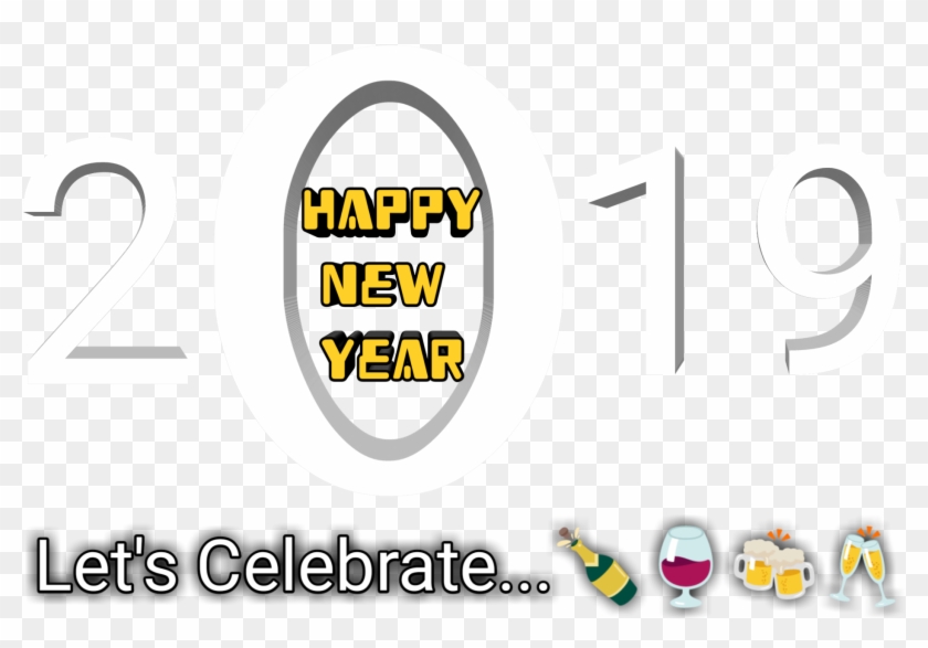 Happy New Year 2019 Special Backgrounds And Png Download - Circle Clipart #2500296