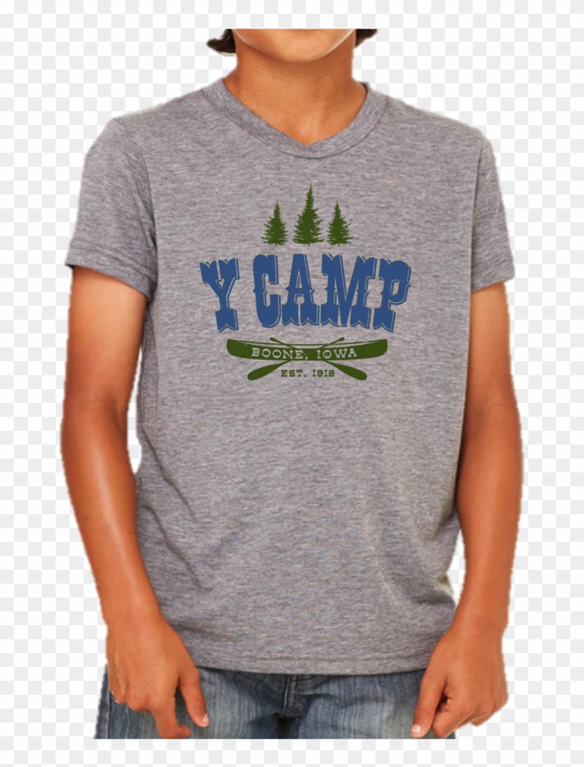 Kids Y Camp Canoe Tee - T-shirt Clipart