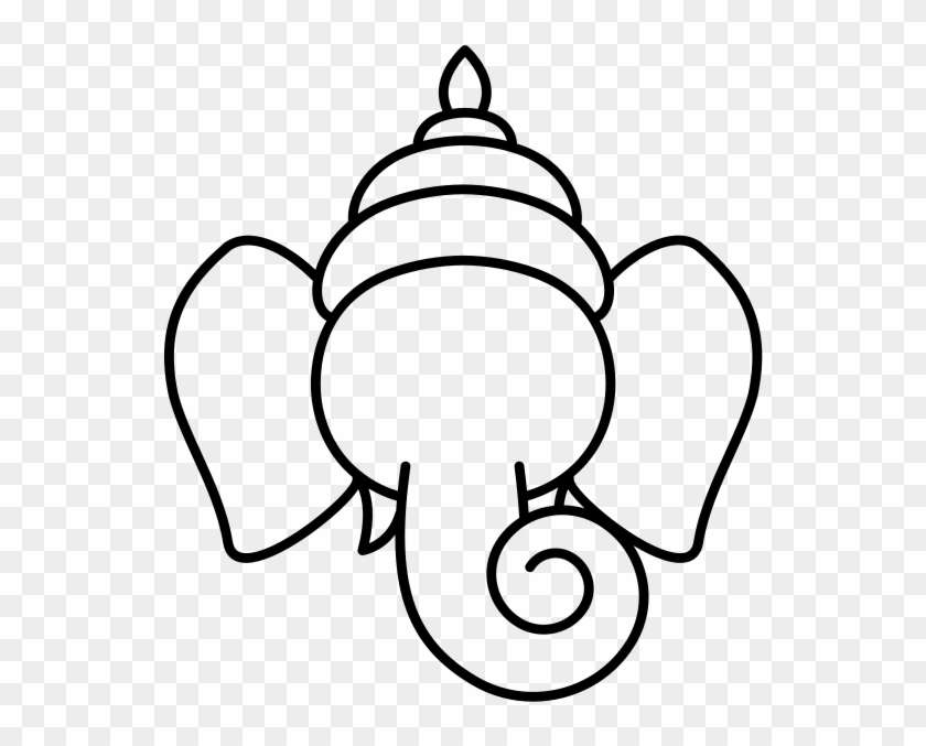 Ganesh Drawing File - Transparent Ganesh Icon Png Clipart #2500543