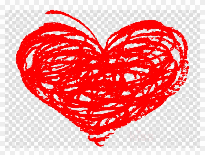 Doodle Heart Png Clipart Heart Clip Art - Crayon Heart Transparent Background #2500607