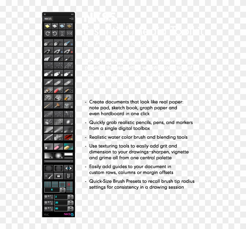 Nks5 Essential Media Toolkit For Photoshop Cs5 - Photoshop Toolkit Clipart #2501496