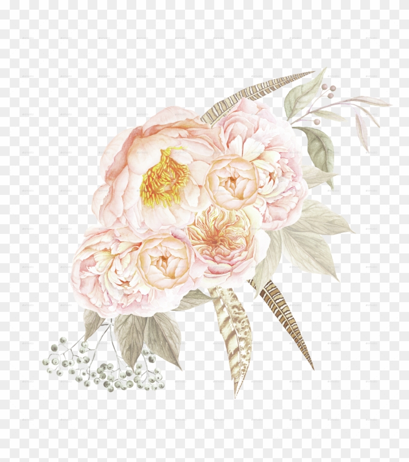 3067 X 3320 30 0 - Vintage Floral Bouquet Png Clipart #2501839