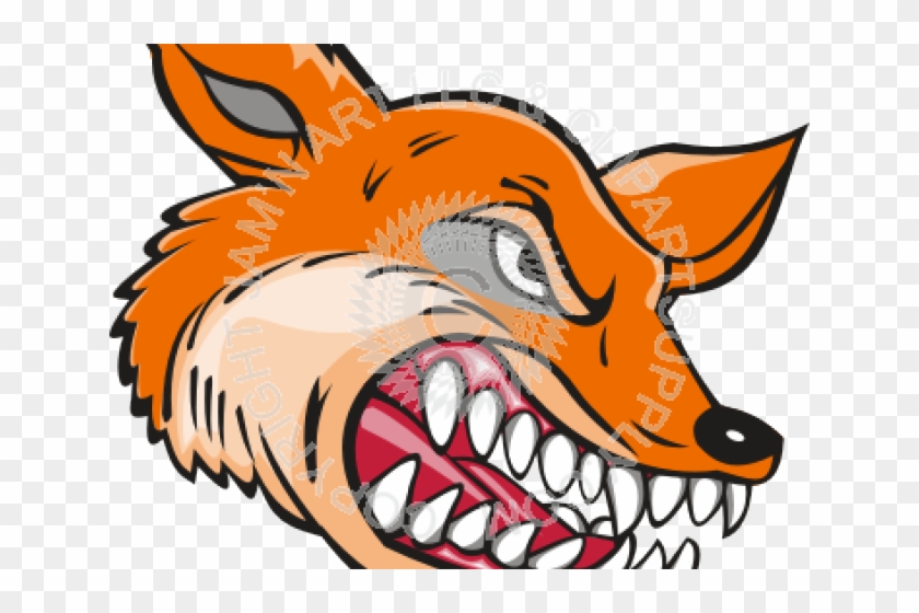 Teeth Clipart Fox - Fox Teeth Cartoon - Png Download