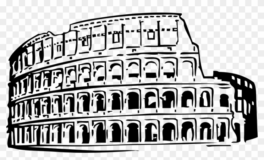 Hd Architecture Clipart - Roman Colosseum Clip Art - Png Download