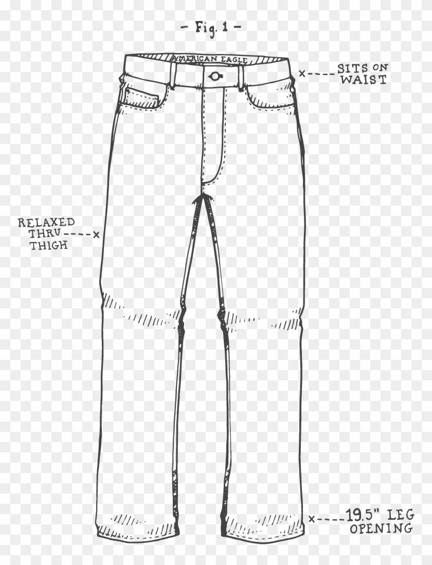 Denim Done Right - Drawing Clipart