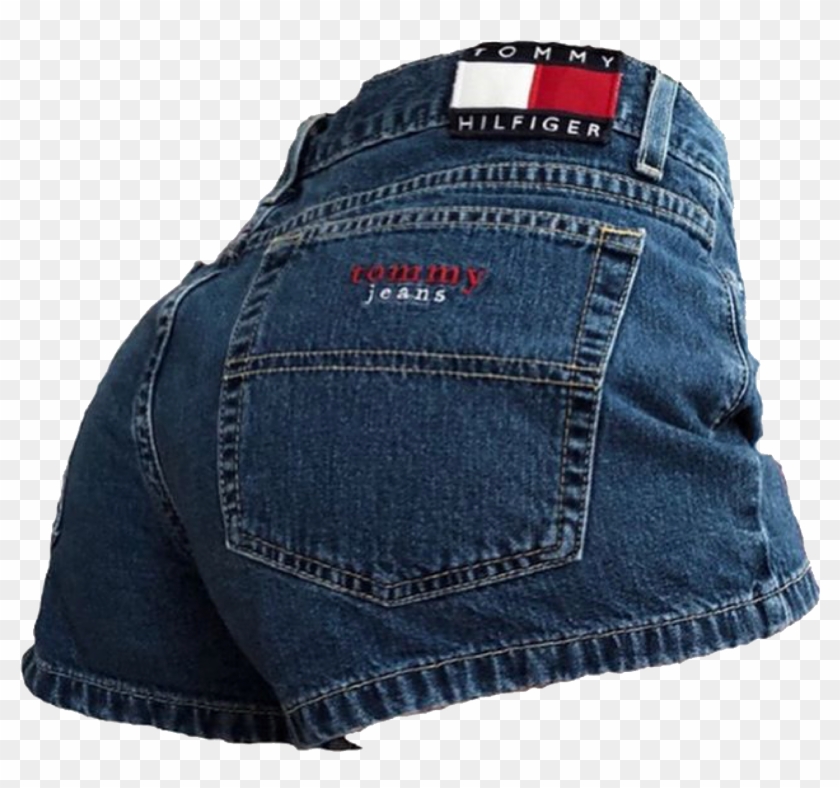 Shorts Blue Polyvore Moodboard Filler - Blue Clothes Aesthetic Png Clipart