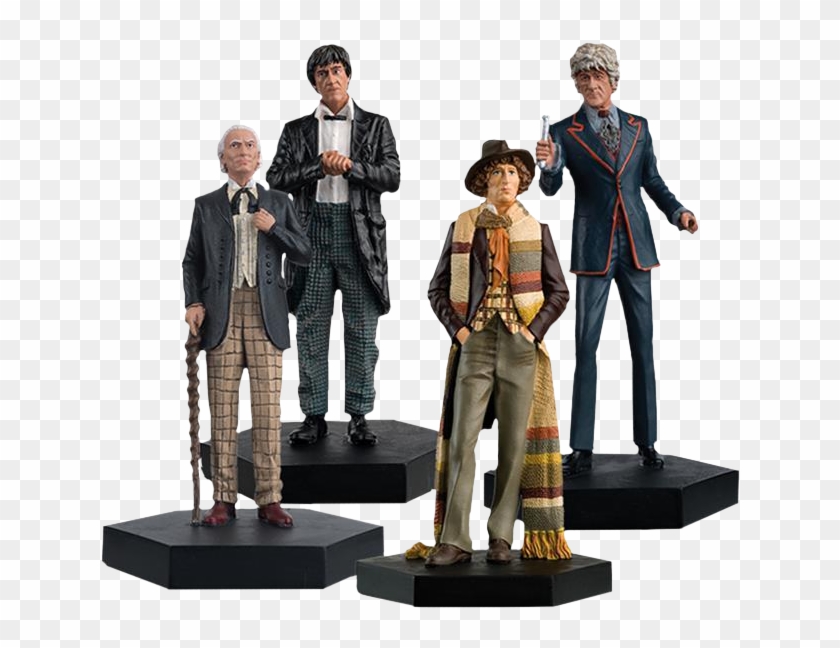 1st, 2nd 3rd & 4th Doctors Regeneration 1/21st Scale - 3rd Doctor Eaglemoss Clipart