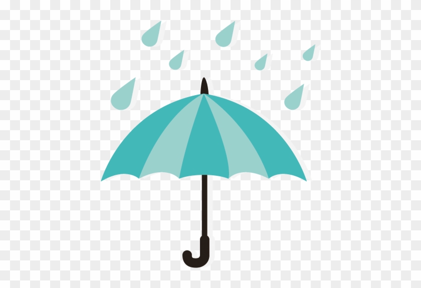 Clip Transparent Download Umbrella Raindrops Clipart - Weather Vector - Png Download #2504855