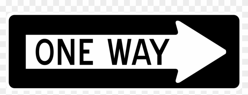 Arrow One Way Right Sign Road Png Image - Free One Way Sign Clipart #2505302