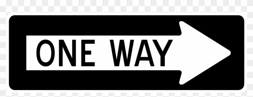 Arrow One Way Right Sign Road Png Image - Free One Way Sign Clipart