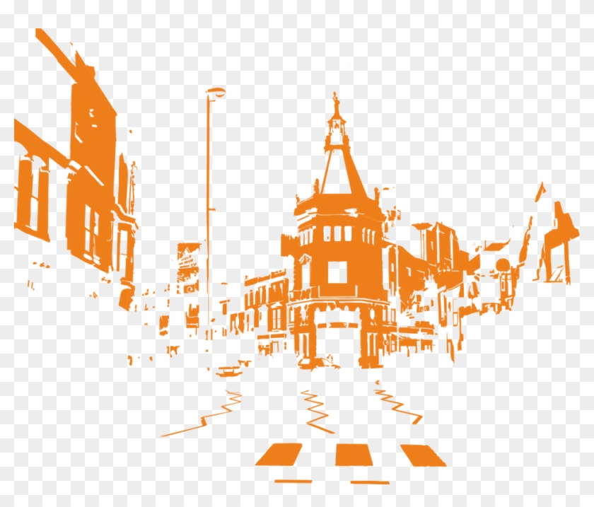 Albert Road - Illustration Clipart
