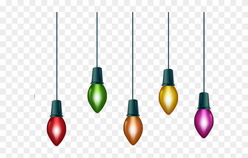 Bulb Clipart Christmas Tree Light - Christmas Lights No Background - Png Download