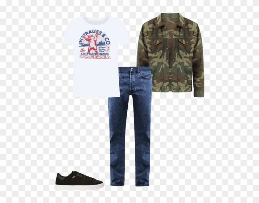 Trucker Jacket - Military Uniform Clipart