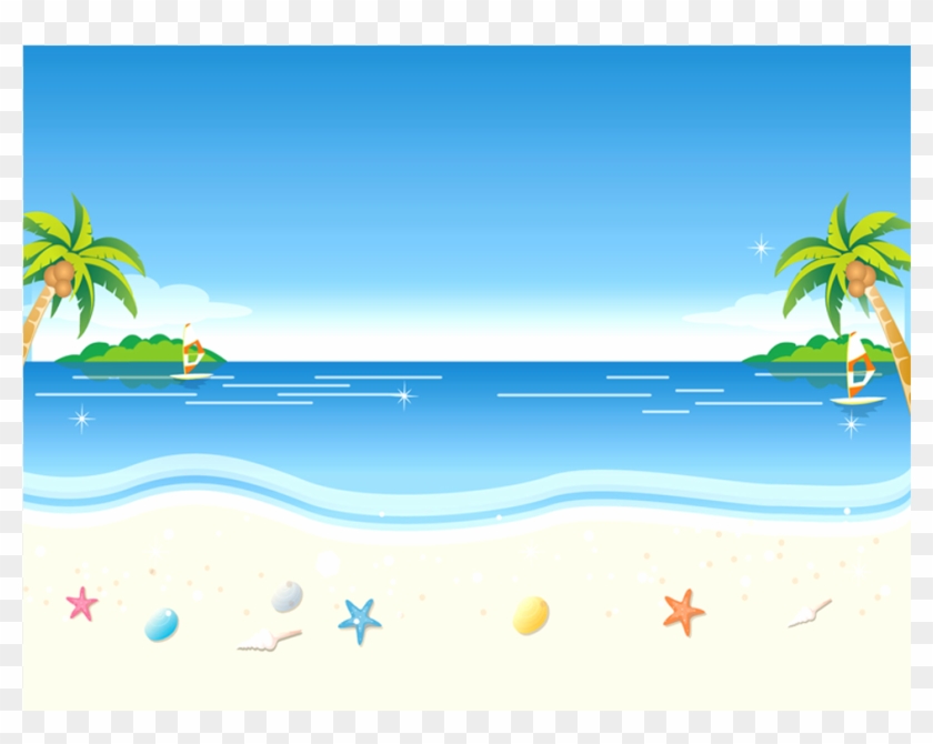 Background Clip Natural - Beach Vector - Png Download #2505806