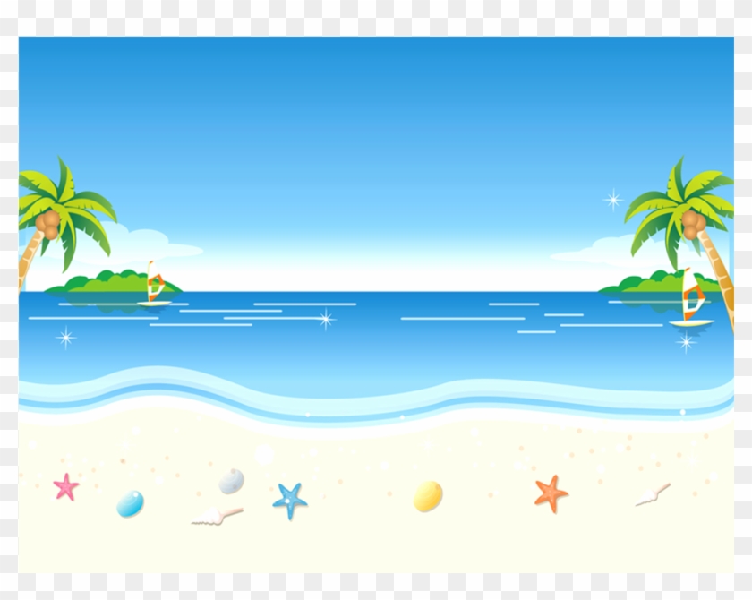 Background Clip Natural - Beach Vector - Png Download