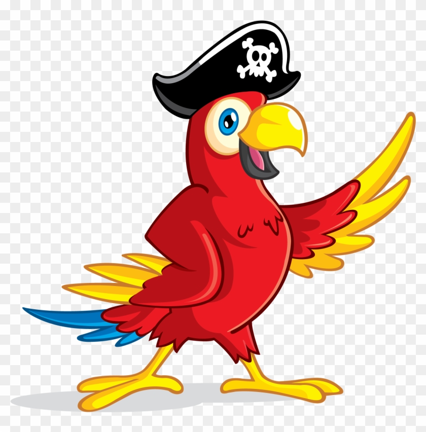 Proud Clipart Transparent - Pirate Parrot Clip Art - Png Download