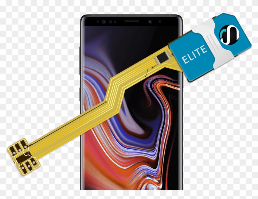 Note 8 Dual Sim Adapter , Png Download - Galaxy S10 Plus Vs Note 9 Clipart #2506573