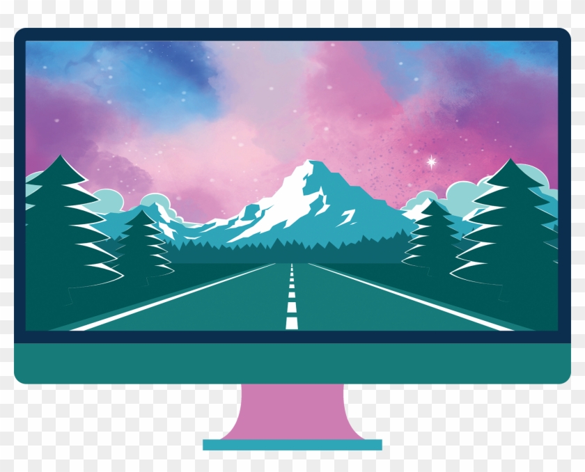 Updated Description 7 Months Ago - Illustrated Landscape Clipart #2506664