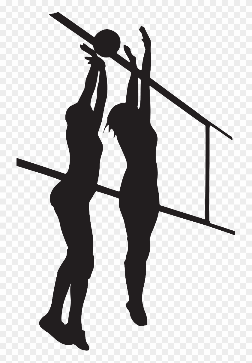 Silhouette Shadow Clip Art - Volleyball Shadow Png Transparent Png #2506723