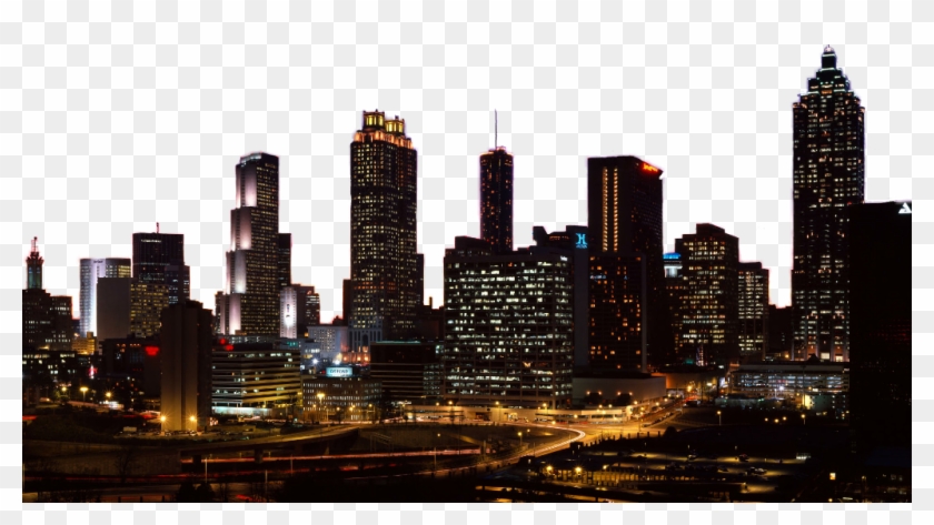 Bulding Sticker - Atlanta City At Night Clipart #2508028