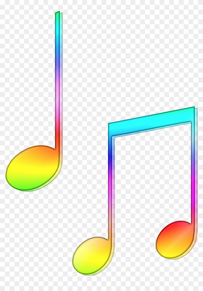 Colourful Musical Notes - Colored Music Notes Png Clipart #2508883