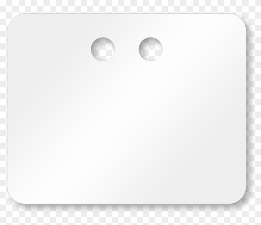 2” X 2½” White Pvc Tags - Circle Clipart