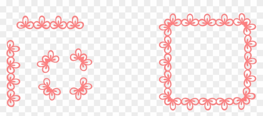 Frame Flower Border Decorative Png Image - زخرفة اطار Clipart #2509600