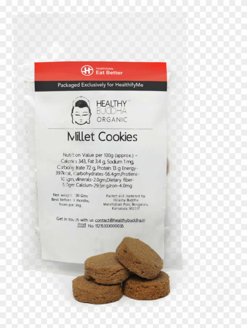 Little Millet Cookies , Pack Of 4 ( 100gm Each ) Healthifyme - Peanut Butter Cookie Clipart #2509775