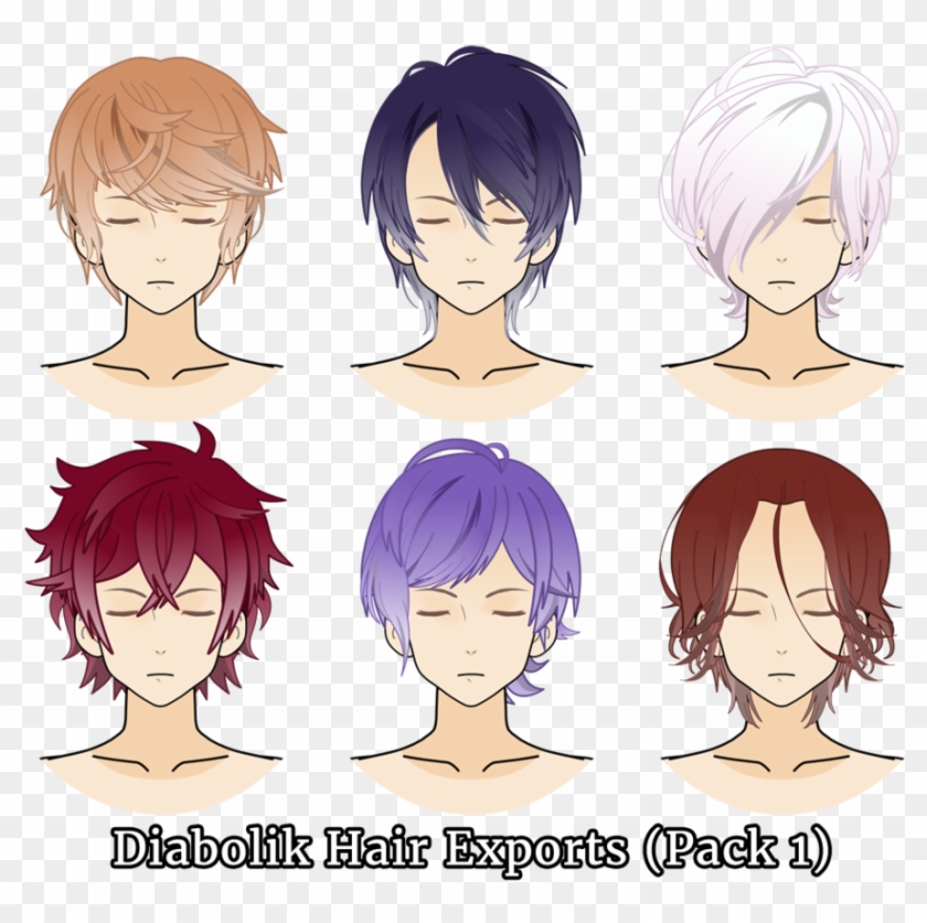 Transparent Stock Boys Drawing Hairstyle - Kisekae Boy Hair Export Clipart