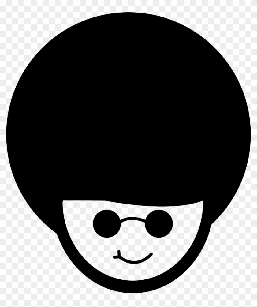 Afro Cartoon Png - Afro Hair Icon Clipart