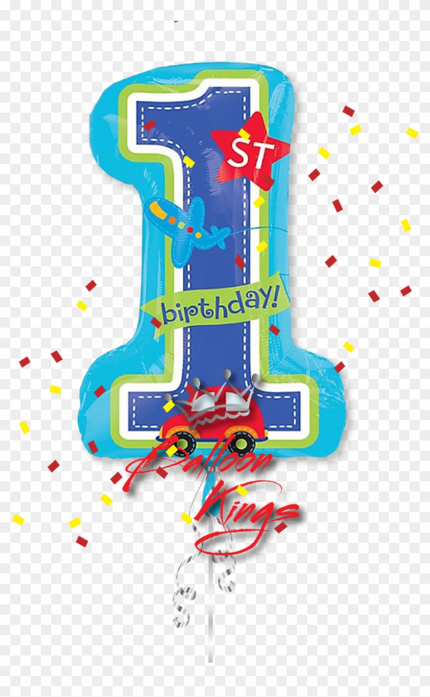 1st Birthday Boy All Aboard - Transparent 1st Birthday Png Clipart #2510482