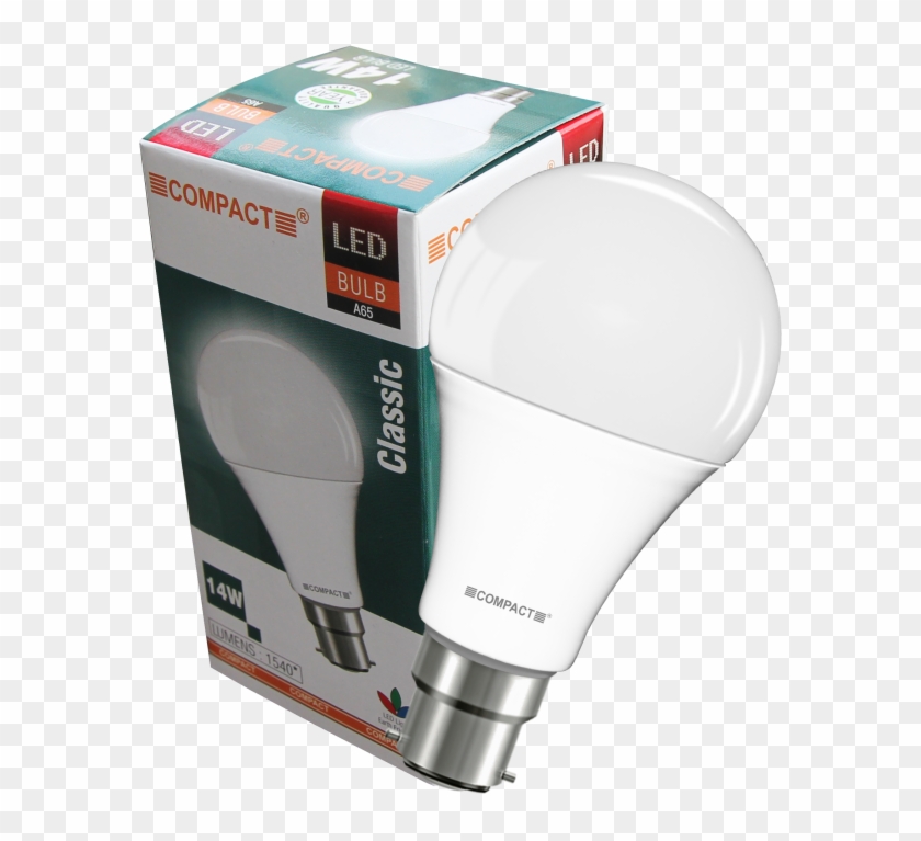 14w Classic Led Bulb B22 - Compact Fluorescent Lamp Clipart #2510675